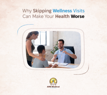 Why Skipping Wellness Visits Can Make Your Health Worse Wellness visits are similar to routine medical appointments to ensure that your body and mind are doing well. These visits are not just for when you're sick, they help keep you from getting sick. At Ark Medical of Las Vegas, we see each Wellness visit as a chance to support your health goals. We're dedicated to helping you reach those goals when you visit us. Sometimes, people skip them because they feel fine or are too busy, which can lead to serious health problems later. Let's discuss why wellness visits matter and how they help your health. What Is a Wellness Visit? A wellness visit is a routine check-up with your doctor. You go to stay healthy, not because you're sick. At Ark Medical of Las Vegas, we see these visits as vital for your overall physical and mental well-being. During the visit, the doctor may: • Check your weight, height, and blood pressure • Ask about your diet and exercise • Review your medical history • Provide vaccines and preventive care • Discuss your mental health • Conduct simple tests like bloodwork At Ark Medical, we offer screenings, physical exams, and advice tailored to your age and lifestyle. Why Do People Skip Wellness Visits? People skip check-ups for many reasons: • I feel fine. • I'm too busy. • I can't afford it. • I'm scared of what the doctor might find. These thoughts are common but risky. At Ark Medical of Las Vegas, we've seen how silent issues like high blood pressure, diabetes, or even early cancer can hide without symptoms. A wellness visit gives you a chance to catch these early. Early Check-ups Prevent Bigger Problems Think of your body like a car. Even if it's running fine, you take it for oil changes and check-ups to keep it in good shape. Your body needs the same care. Skipping visits can mean: • A small cavity becomes a painful infection • High blood sugar turns into diabetes • A tiny lump grows into a hard-to-treat cancer • Stress builds up and causes long-term mental health issues At Ark Medical, our provider, Cecilio Gonzales, FNP-C, PMHNP-BC, brings years of experience in early diagnosis and long-term care, offering a complete picture of your health, from mental to physical well-being. Wellness visits also help with building good habits. Your doctor can: • Support healthy changes like better eating or quitting smoking • Track your progress over time • Keep you motivated to stay on track Missing one visit can lead to more problems. At Ark Medical of Las Vegas, we guide and support you to achieve your health goals. Mental Health Can Suffer Too Mental health is a key part of your total well-being. Wellness visits often include discussions about stress, anxiety, depression, and emotional challenges. Skipping these visits: • Stops early support for mental health problems • It can lead to worsening anxiety or depression • It may cause you to miss essential referrals for counseling or medication At Ark Medical, we provide mental and behavioral health services, including diagnosis and treatment for: • Mood and anxiety disorders • ADHD and autism-related behavioral issues • Substance use concerns • Psychotic disorders You can trust our board-certified Psychiatric-Mental Health Nurse Practitioner, Cecilio Gonzales, PMHNP-BC, to offer care with compassion and professionalism. Kids and Teens Need Wellness Visits Too Many parents only take their kids to the doctor when they're sick. But children need regular check-ups even if they seem fine. Why? Because kids grow fast. Their bodies and brains are changing all the time. Wellness visits help: • Track growth and development • Check vision and hearing • Update vaccines • Talk about school, feelings, and friendships • Catch learning or behavior problems early Ark Medical offers pediatric outpatient care to ensure your child's health is always on track. For Seniors: Wellness Is Prevention As we age, our health needs change. Skipping visits can result in: • Missed signs of cognitive decline • Poor medication management • Undetected heart conditions • Increased fall risks At Ark Medical of Las Vegas, our team helps seniors manage complex care safely through in-clinic, home health, assisted living, and nursing home services. We monitor medications, provide screenings, and offer supportive care every step of the way. How Skipping Visits Hurts Community Health Your condition not only affects you; it sends waves through the lives of others around you, too. Avoiding wellness visits increases the risk of: • Spreading infectious diseases • Missing vaccines or boosters • Contributing to antibiotic resistance Ark Medical educates patients and promotes healthy practices to protect our entire community. Your check-up is not just for you, it's a commitment to public health. Women's Health and Skipped Preventive Care Women usually require special checks in the cases of wellness visits: • Breast exams • Pap smears • Bone density testing • Reproductive health counseling Missing visits can cause late cancer detection, hormone issues, and fertility problems. Prevention is applicable at all ages. Men's Health: Often Neglected, Always Important Men statistically avoid healthcare more than women. Skipping wellness visits can delay: • Prevent heart disease • Monitor testosterone levels • Catch prostate or colon issues early • Support healthy habits Take charge of your health today. Book your appointment at Ark Medical of Las Vegas for screenings, counseling, and personalized care designed to help men live stronger, healthier lives. How Often Should You Go? Wellness visit frequency depends on your age and health needs. For kids, one visit a year is recommended. Adults aged 18 to 39 should have a check-up every 1 to 2 years. After 40, it's good to have yearly check-ups. Your doctor might recommend a different plan based on your health. Seniors should aim for at least one visit per year. At Ark Medical, we help you customize your care. We focus on your health details and establish a plan that serves your interests. Final Thought Skipping your wellness visit may seem fine, but it can have serious effects. You might skip over warning indicators, face diagnostic delays, and risk your well-being. Taking care of your health today can help prevent bigger problems. Ark Medical of Las Vegas offers family practice outpatient services to support your long-term well-being. Our wellness visits focus on prevention and early detection for a healthier lifestyle. Contact us or check us out on Google Maps for feedback, and navigation. FAQs Q: Can I do a wellness visit via telehealth? Yes, depending on your needs. Ark Medical offers virtual check-ups for your convenience. Q: What should I bring to a wellness visit? Bring medications, questions, and family medical history.